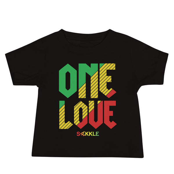 One Love Stripe Baby Tee